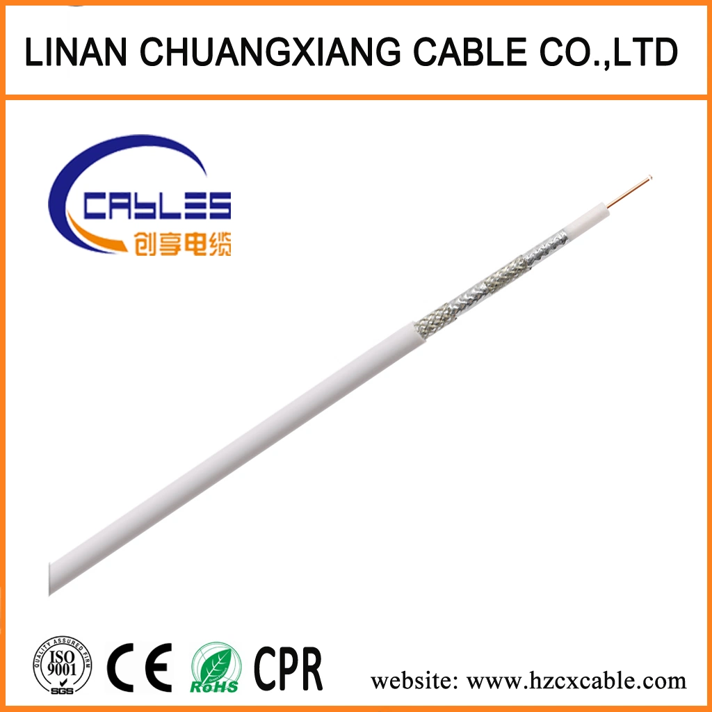 Coaxial Cable RG6 Copper Wire for Communication CCTV/CATV Cable RG6 Cable Cu/CCS/CCA Data Cable