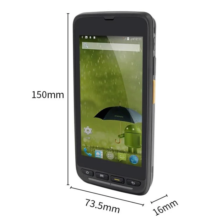 IDATA 50p 4,7inch Android 9,0 Robuster drahtloser Barcode-Scanner Android PDA mit 4000mAh austauschbarer Batterie