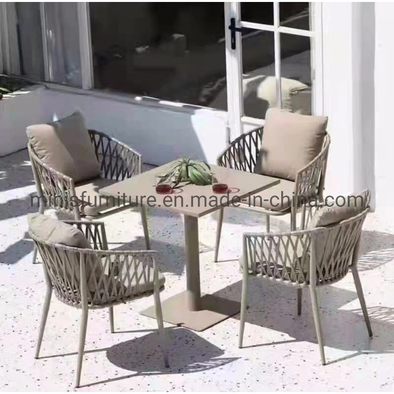(MN-ODC12) Home/Hotel Outdoor Furniture Woven Rope/Metal Frame Patio/Garden Chairs