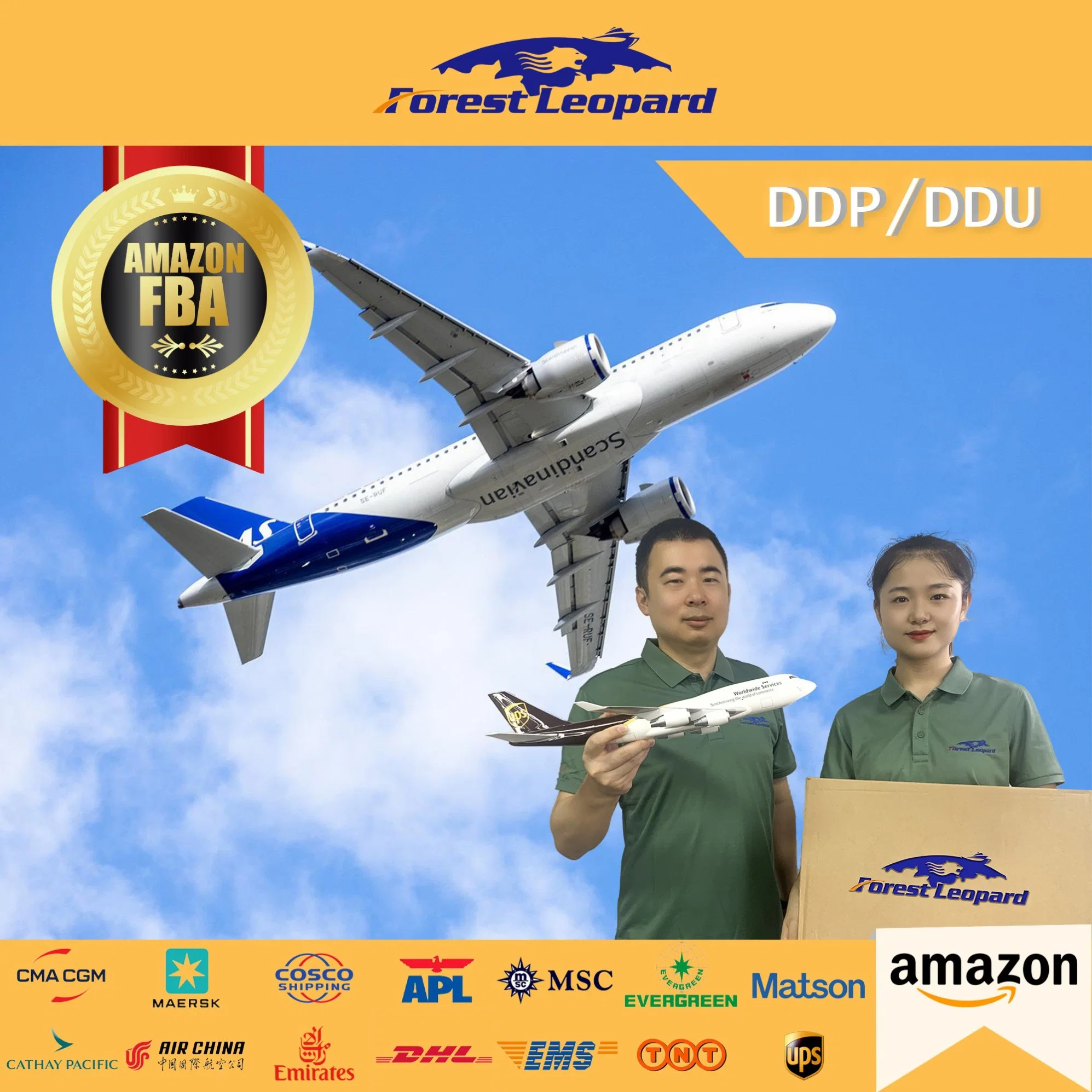 Fast Air Freight Forwarding Agent DDP porte à porte de service de livraison expédition à partir de Shenzhen en Chine pour USA