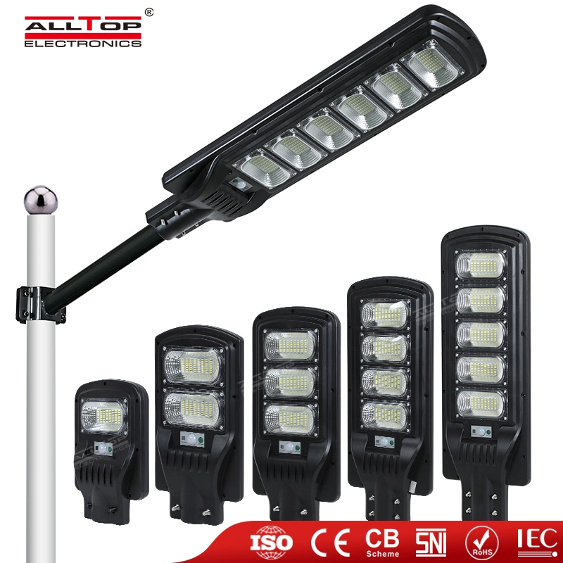 ALLTOP Factory Großhandel energiesparende Straßenbeleuchtung 50W 100W 150W 200W 250W 300W integrierte Solar-LED All in One Straßenlaterne