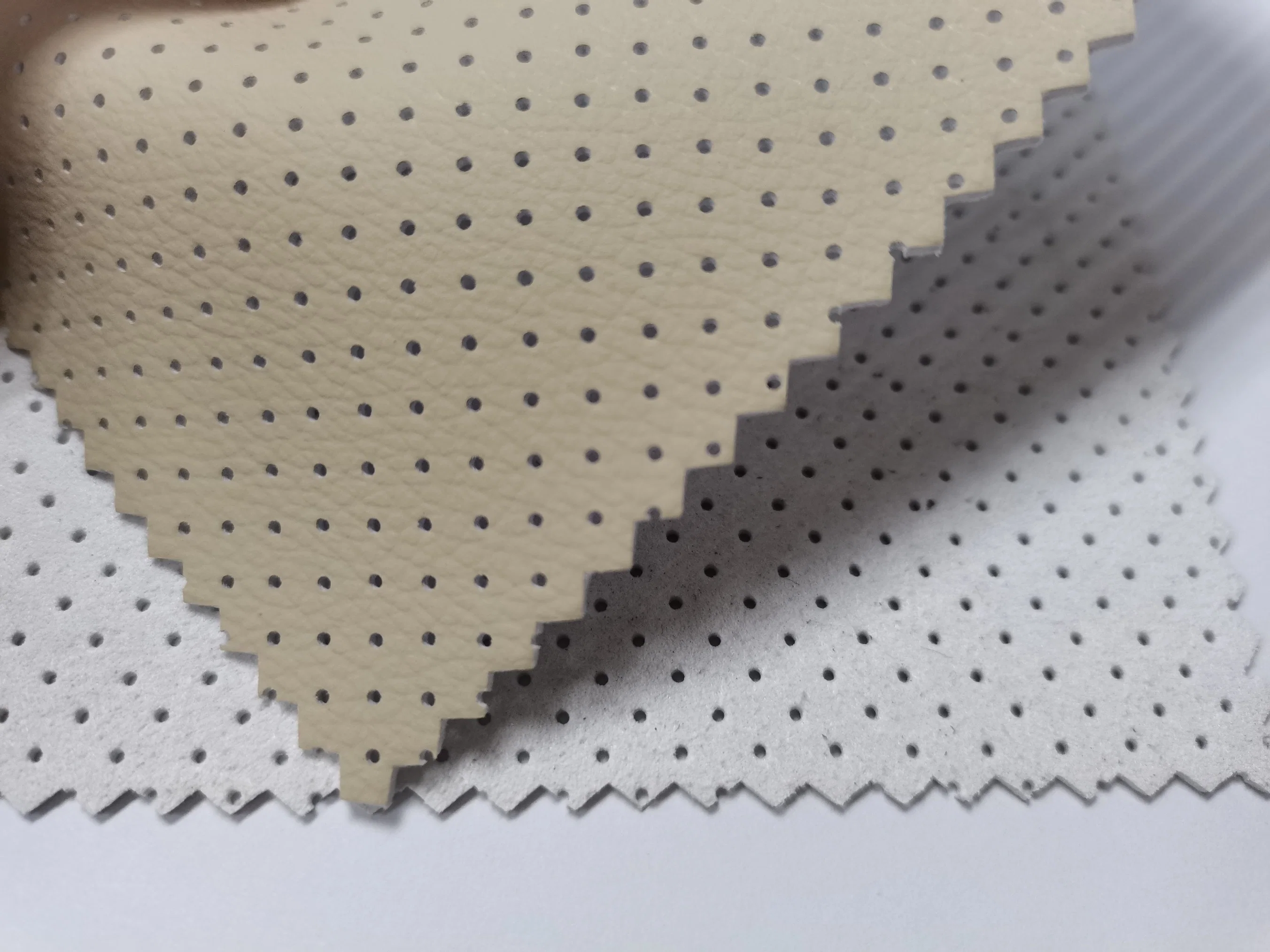 Fiber Non-Woven Synthetic Automotive Leather Huafon High quality/High cost performance  Fire Proof Perforated Synthetic Leather