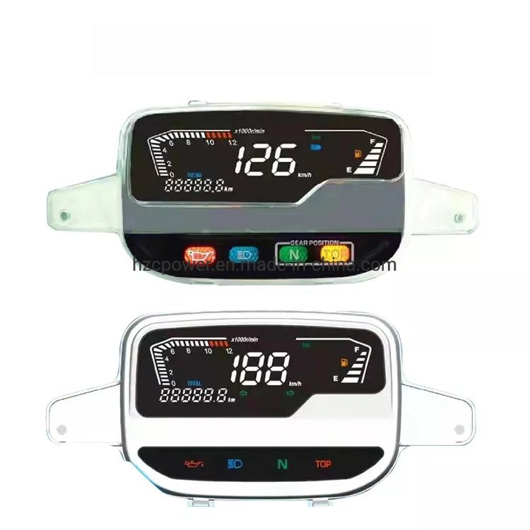 Accesorios para motocicletas pantalla digital Motocicletas Speedómetro LCD