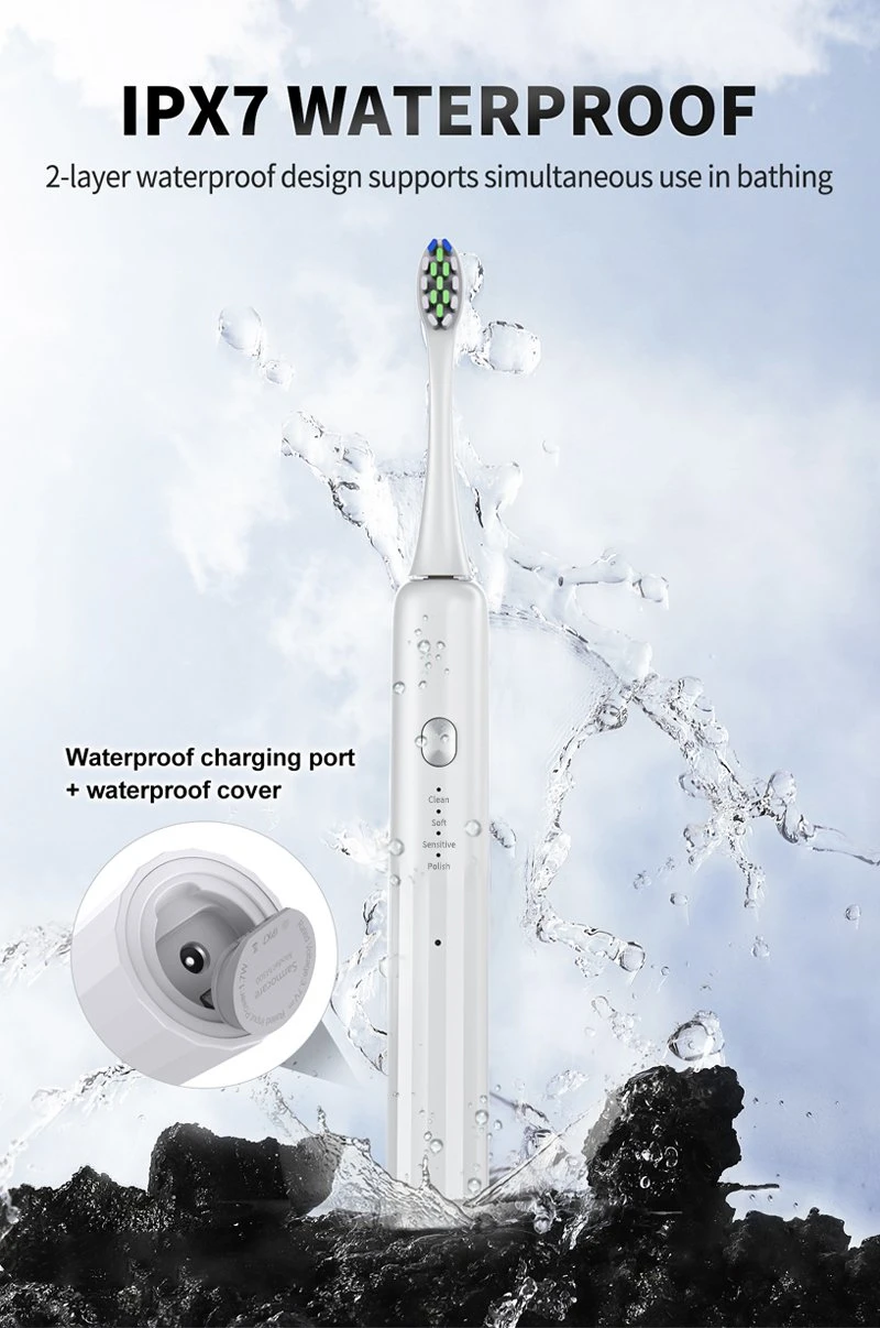 2023 Hot Selling CE Smart Sonic Electric Toothbrush with Travel Casepersonal Care