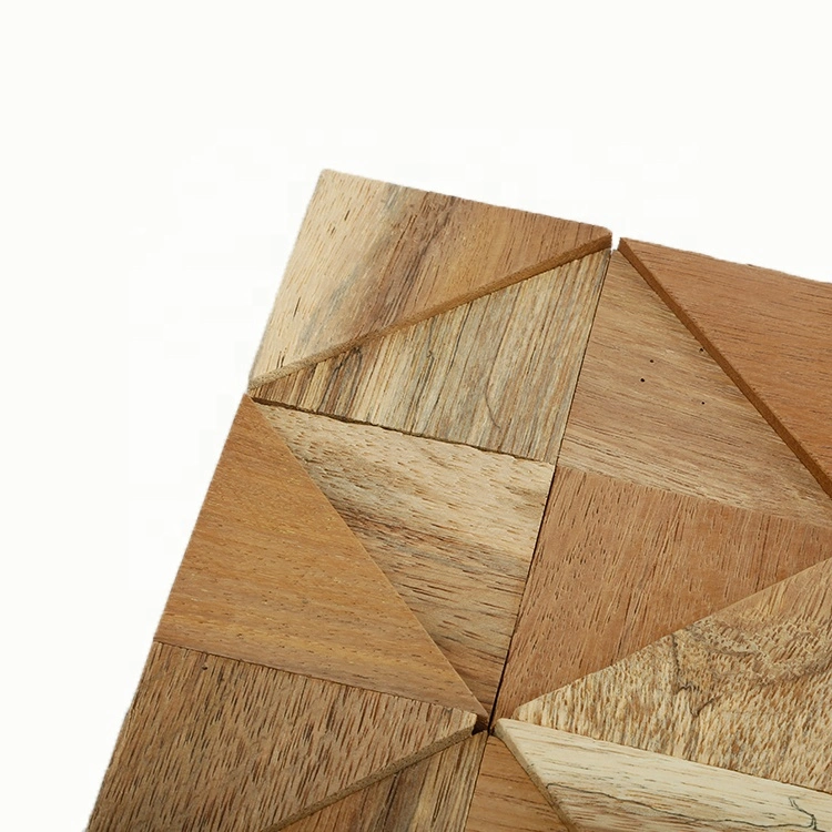 Subway Hexagon Herringbone Wood Mosaic Art Peel and Stick Backsplash Irregular Modern Floor Wall Tiles Wooden Mosaic