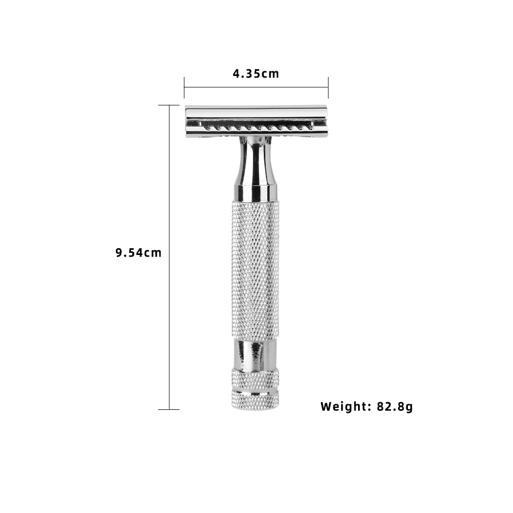 Traditional Shaver Double Edge Safety Razor with Heavy Duty Short Handle