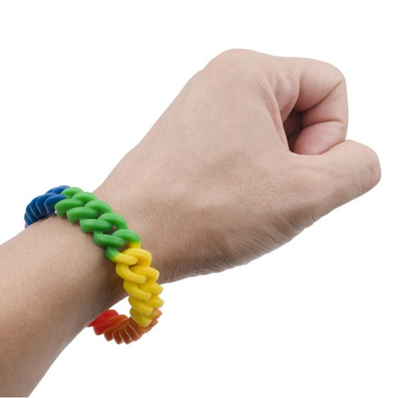 Customized Wholesale/Supplier Blended Colour Printed/Embossed/Debossed Logo Silicone Bracelets