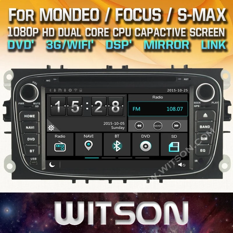 Android Quad-Core Witson 11 aluguer de DVD para a Toyota Camry construído em16GB Flash eme