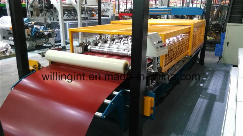 Ce Standard Color Coated Steel Tile Roof Roll Forming Machine