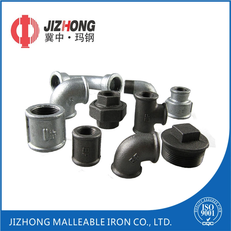 UL FM Malleable Iron Casting 90 Degree Bend Screwed Pipe Fittings