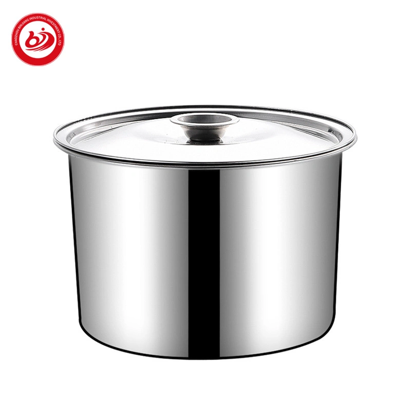 06mm 08mm Thickened Stainless Steel Spice Bowl Container Food Condiment Seasoning Box Pot with Lid for Kitchen Household