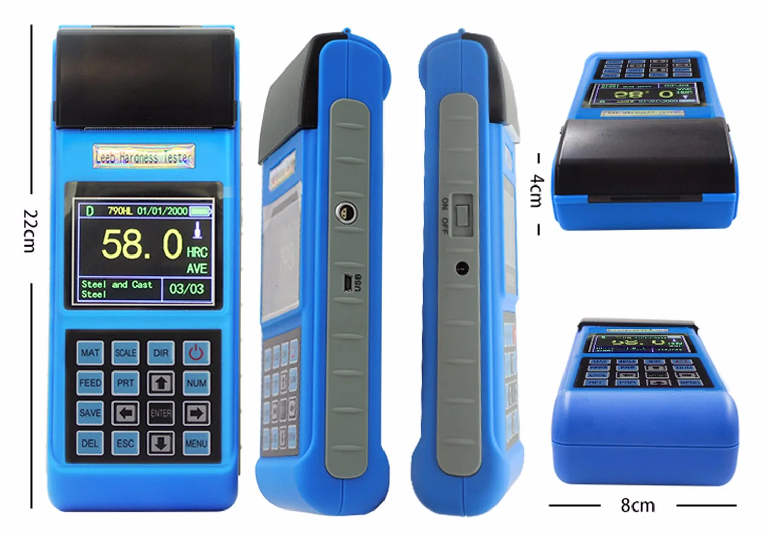 Quality Portable Color Screen Digital Rebound Leeb Hardness Testing Instrument