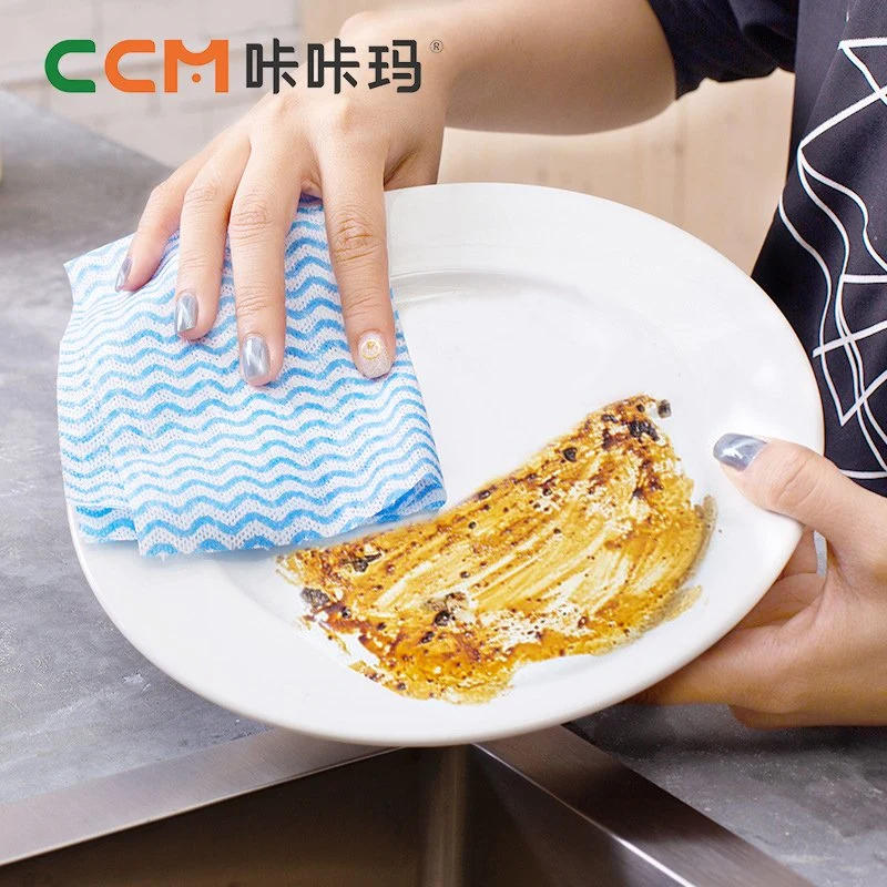 Kitchen Daily Dish Towel Kitchen Rag Non-Stick Oil Thickened Table Non-Woven Cleaning Cloth