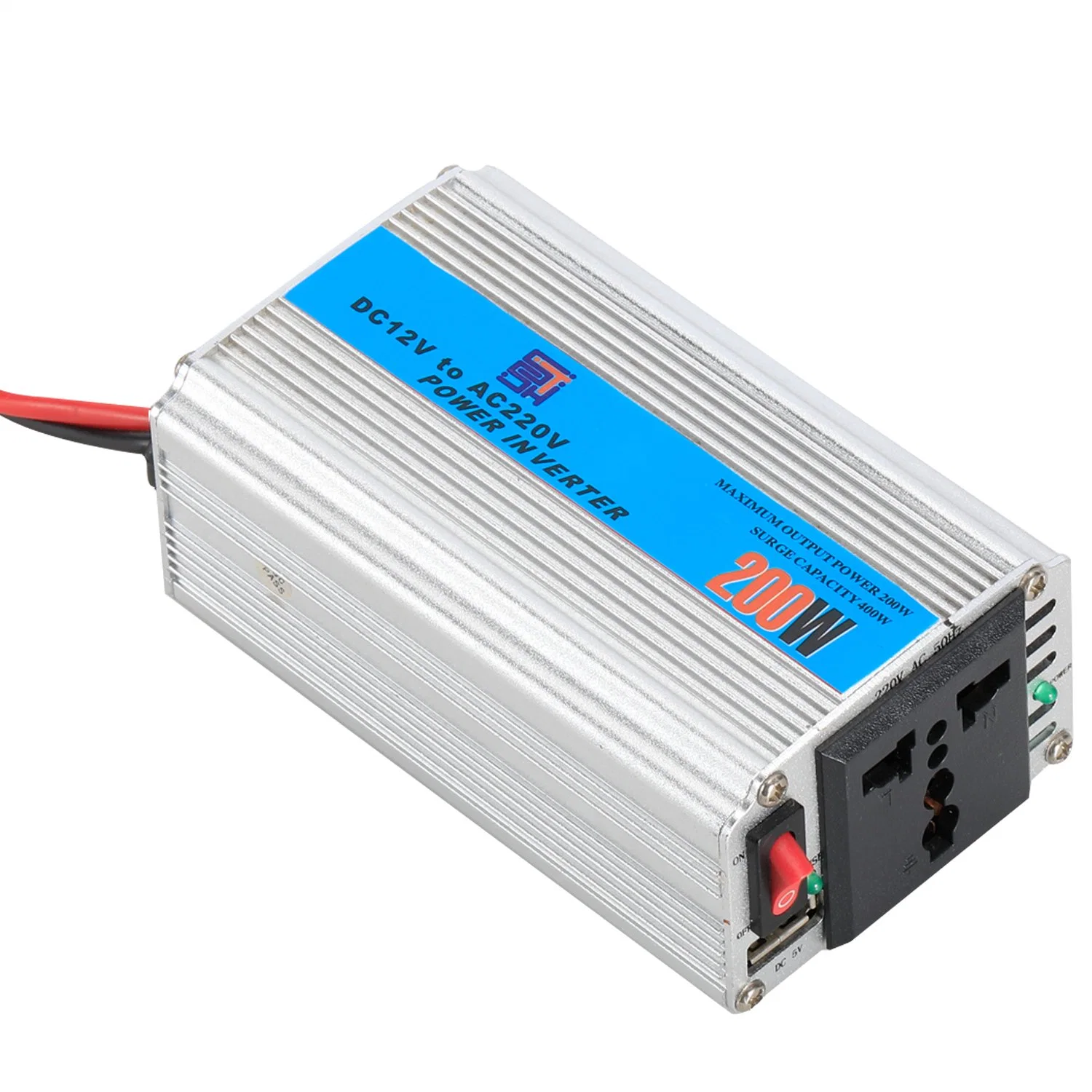 200W Peak Power 400W Small Portable Modified Sine Wave Car Power Inverter