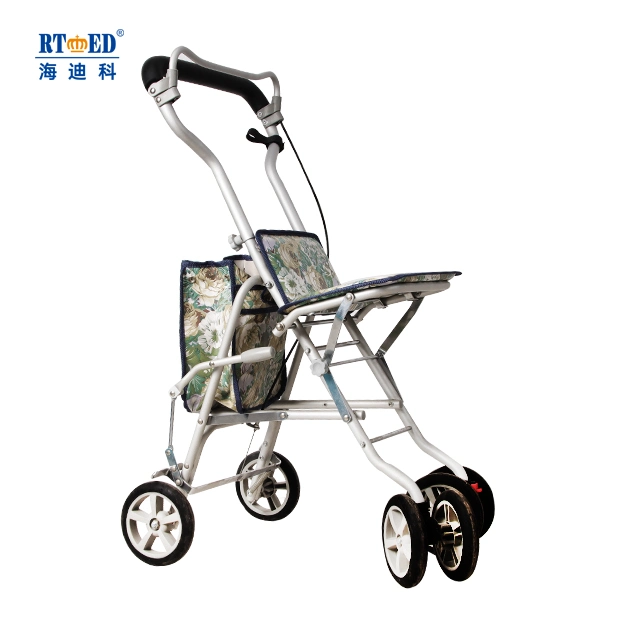 Fournitures de soins de santé Rollator 6 roues en aluminium Walker pour les personnes âgées