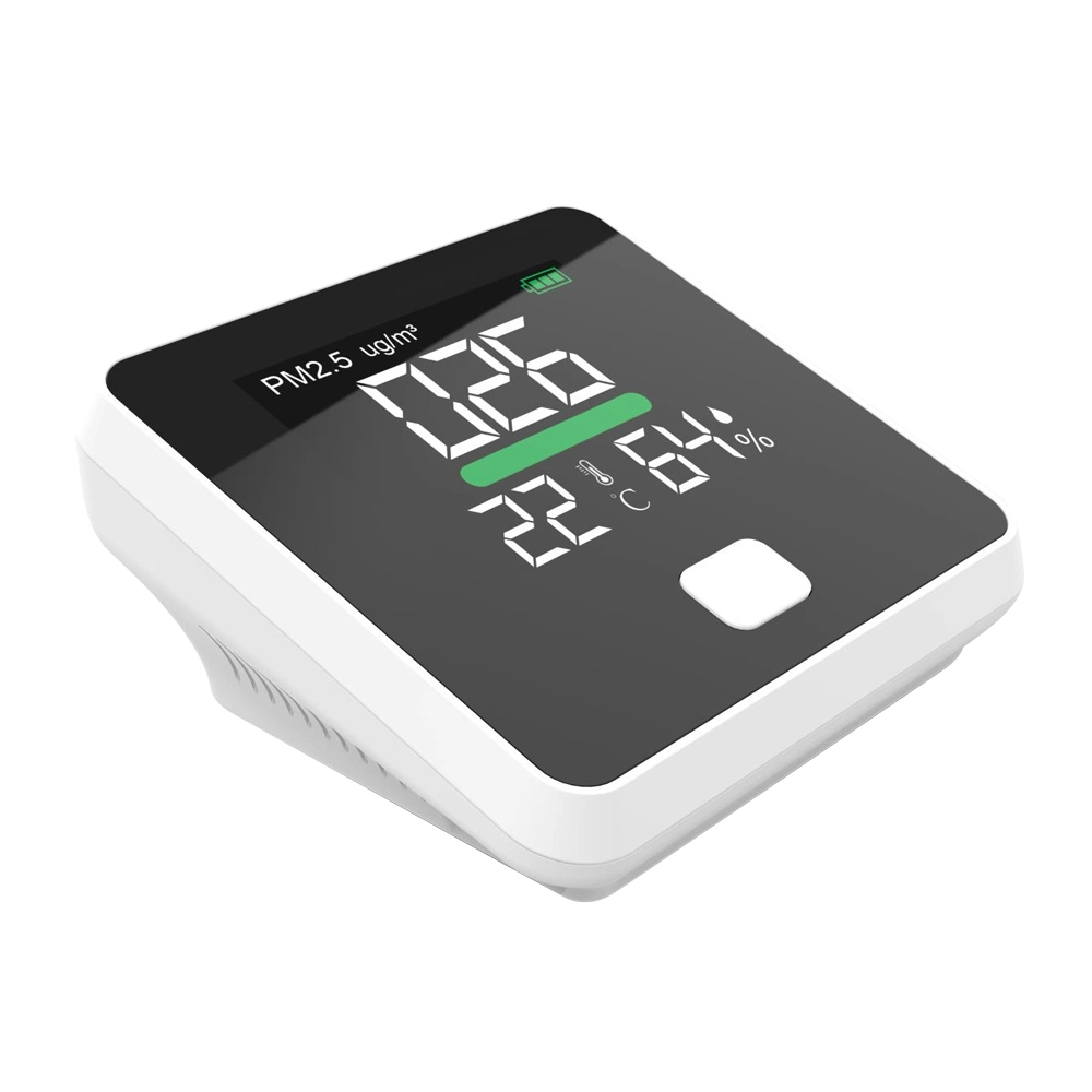 3 en 1 humedad de temperatura portátil con pantalla LED PM2,5 Medidor de polvo