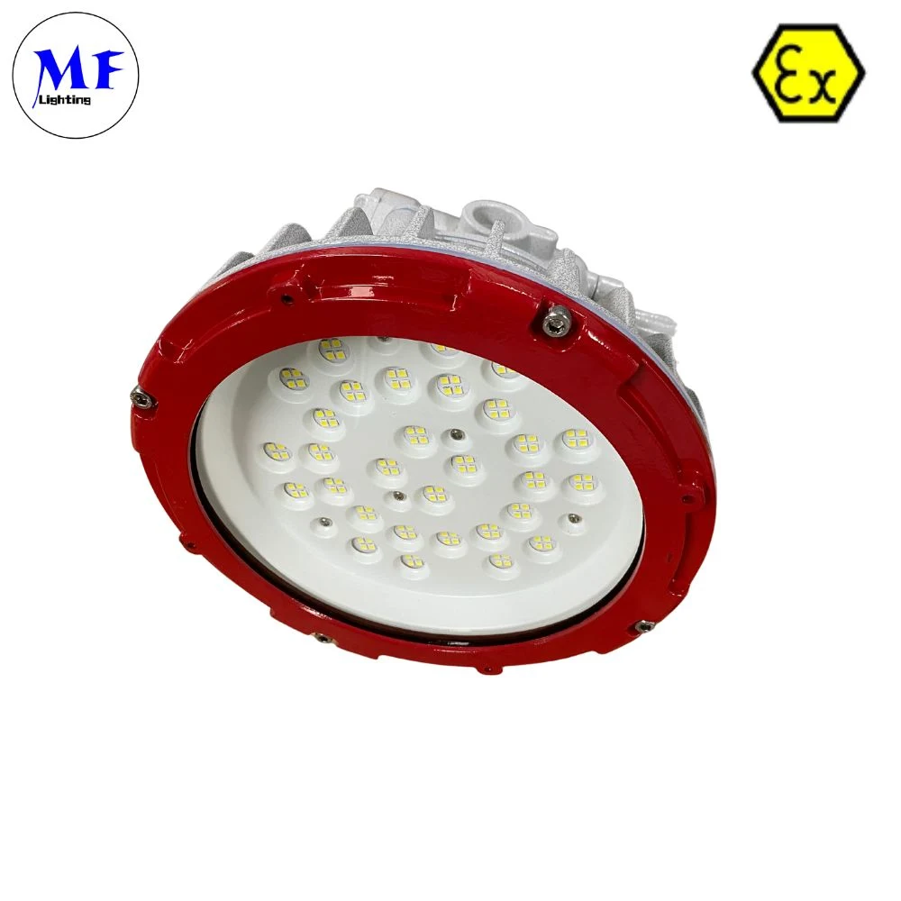 Ex Atex IP66 Robust Waterproof 20W 40W 60W 80W 100W Durable LED Explosive Explosion Proof Light for Refineries, Chemical Plants and Hazardous Environment