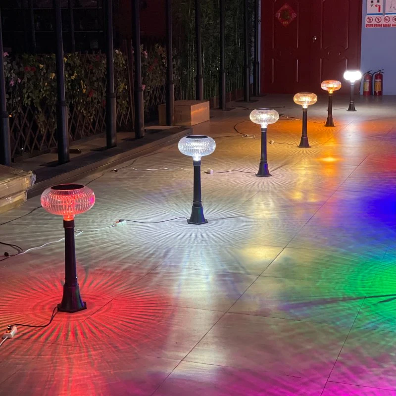 Novas luzes LED para exterior Via Jardim luz Solar paisagem Bollard Iluminação