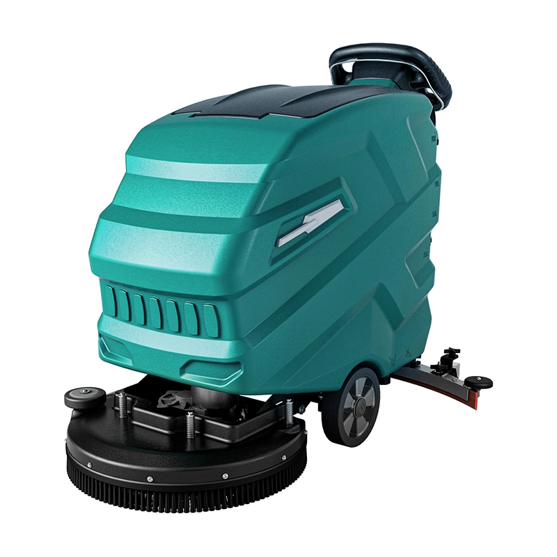 Workshop Office Building Commercial Electric Walk Behind Washing Floor Scrubber Cleaning Equipment