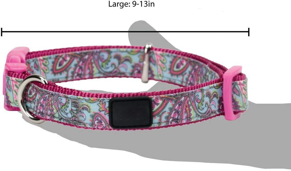 Adjustable Dog Clip Collar Medium, Neck 14-20" Adorable Puppy & Kitten Collar