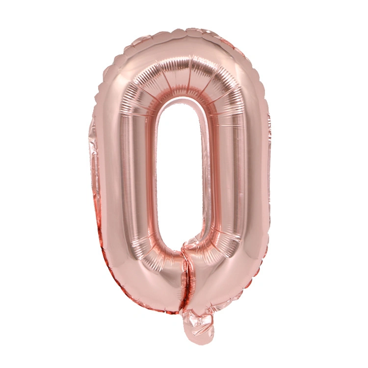 16 Inch Rose Gold and Silver Three-Color Letter Decoration Aluminum Film Balloon