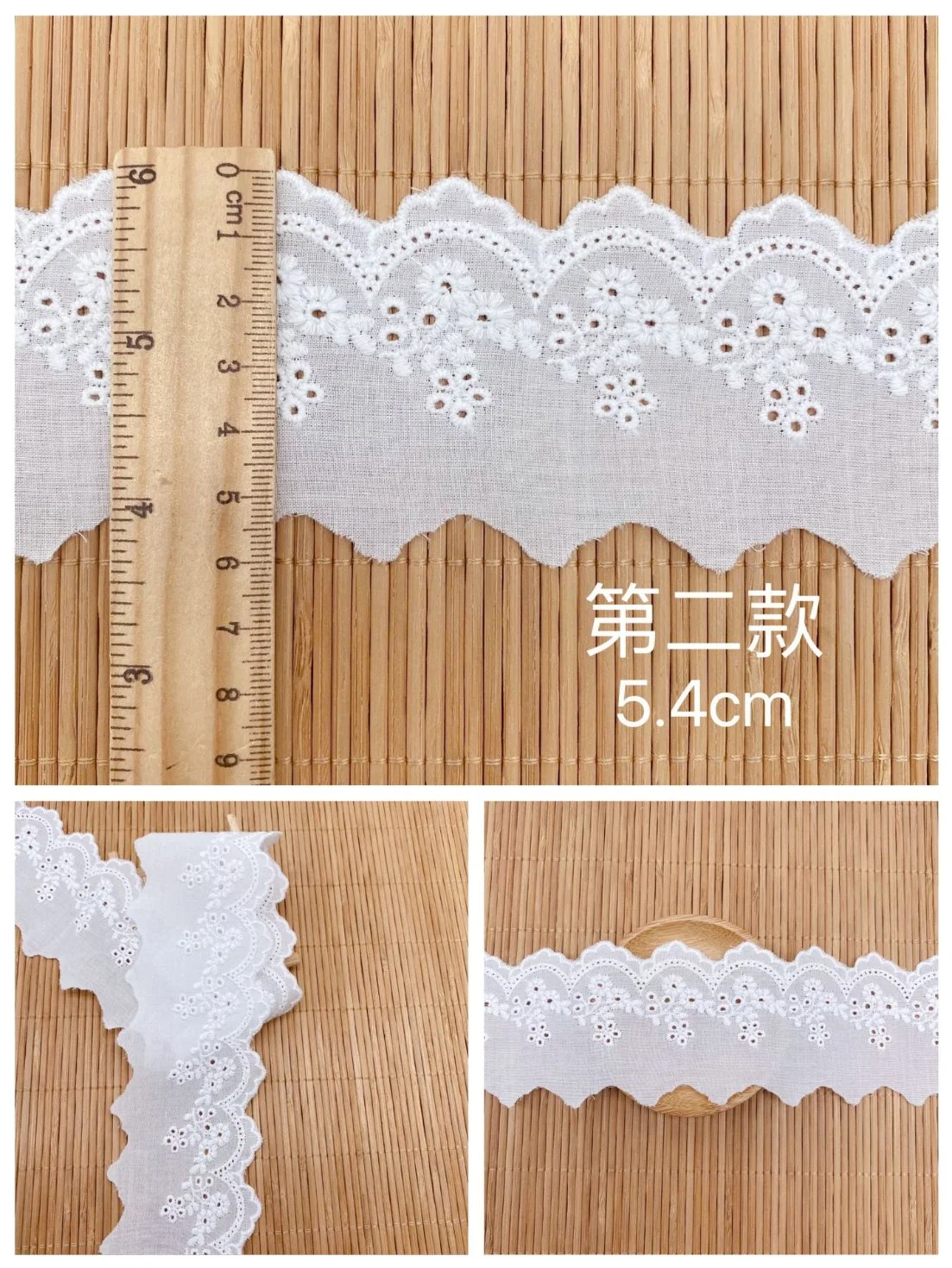 ملابس الأطفال إكسسوارات Lolita DIY القطن Lace لكمة زهرة صغيرة التطريز المجوف