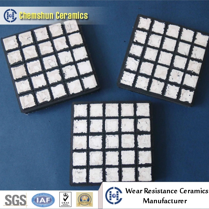 Rubber Ceramic Tile Liner as Wear Resistant Chute Linings Manufacturer