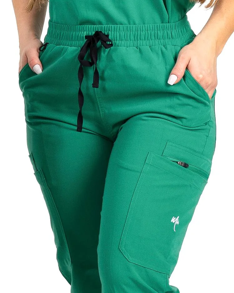 Manga curta Jogger Nurse Medical Fashion esfrega uniformes