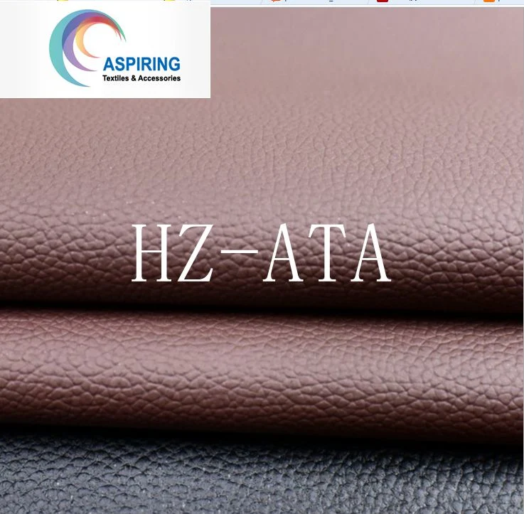 Knitted Backing PVC Synthetic Leather Car Seat Fabric for Car