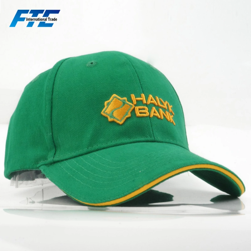 Custom 3D Promotion Embroidery Polo Baseball Cap with Metal Buckle