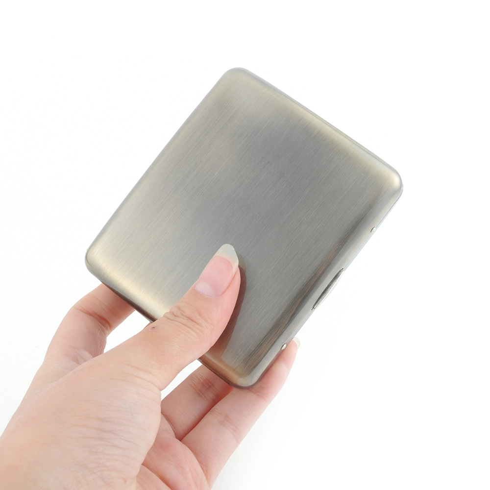 Manufacture Luxury Fashion Classic Brass Slim Big Cigarette Case Waterproof Bronze Cigarette Case