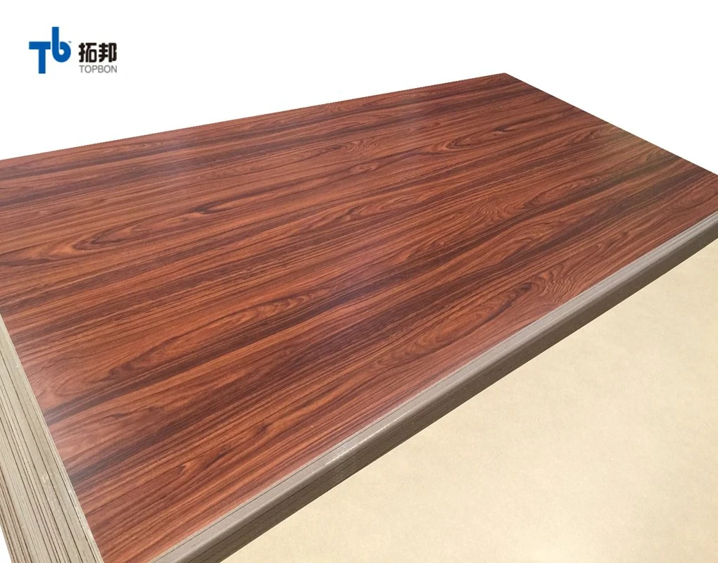 Madera veteada MDF melamina de alta calidad Junta para la fabricación de muebles