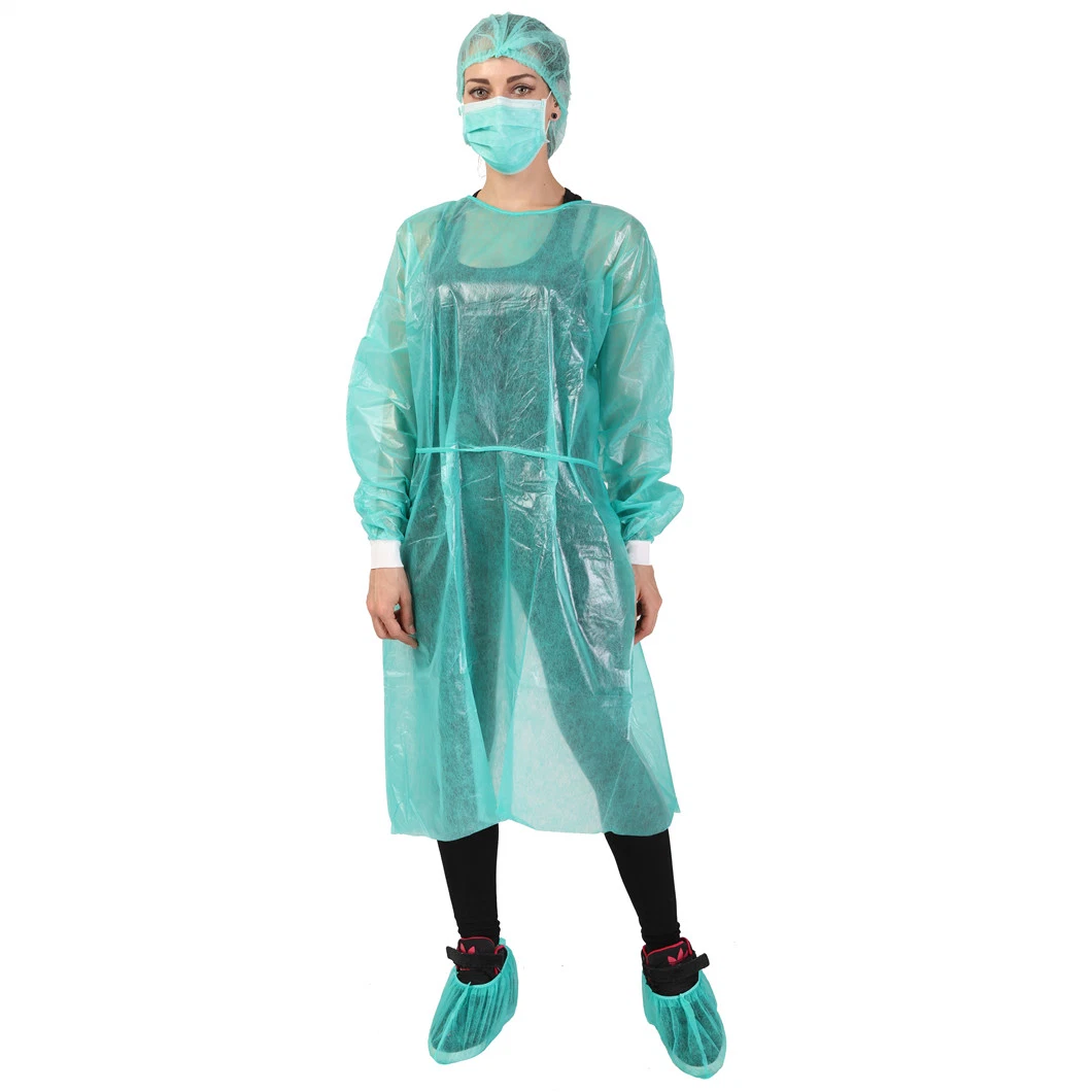 Isolation Gown Disposable Protective Wear AAMI Leve 2 Isolation Gown for Hospital