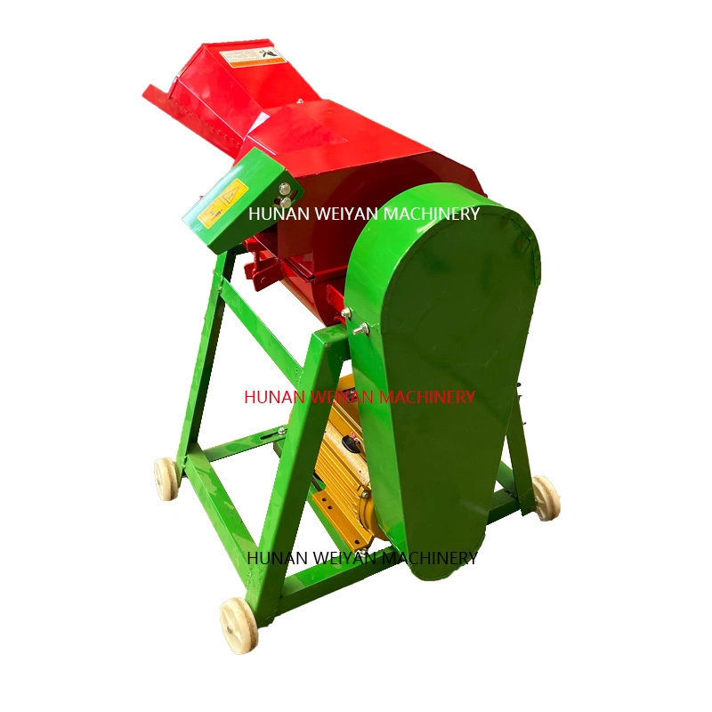 Weiyan New Design Grass Chopper Pulverizer Corn Stalk Chaff Cutting Machine for Animals Feed Mini Chaff Cutter