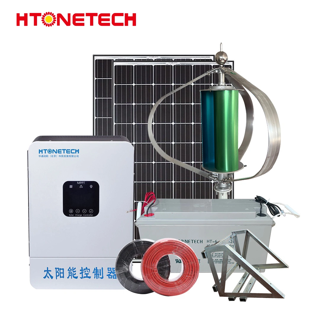 Htonetech Monocrystalline Canadian Solar Panels Manufacturers Outdoor Solar Energy System Power Station China Solar & Wind Hybrid Home Power Systems