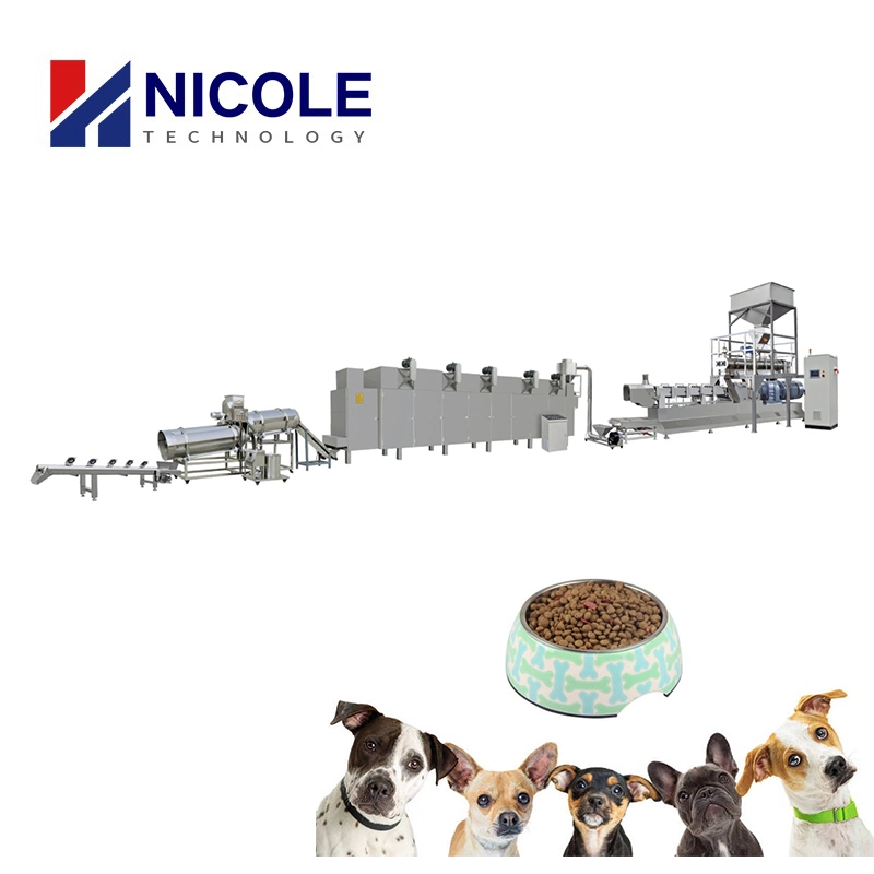 Automatische Produktion Von Pet Food Dog Food Doppelschnecken-Extrusionsanlagen Linie