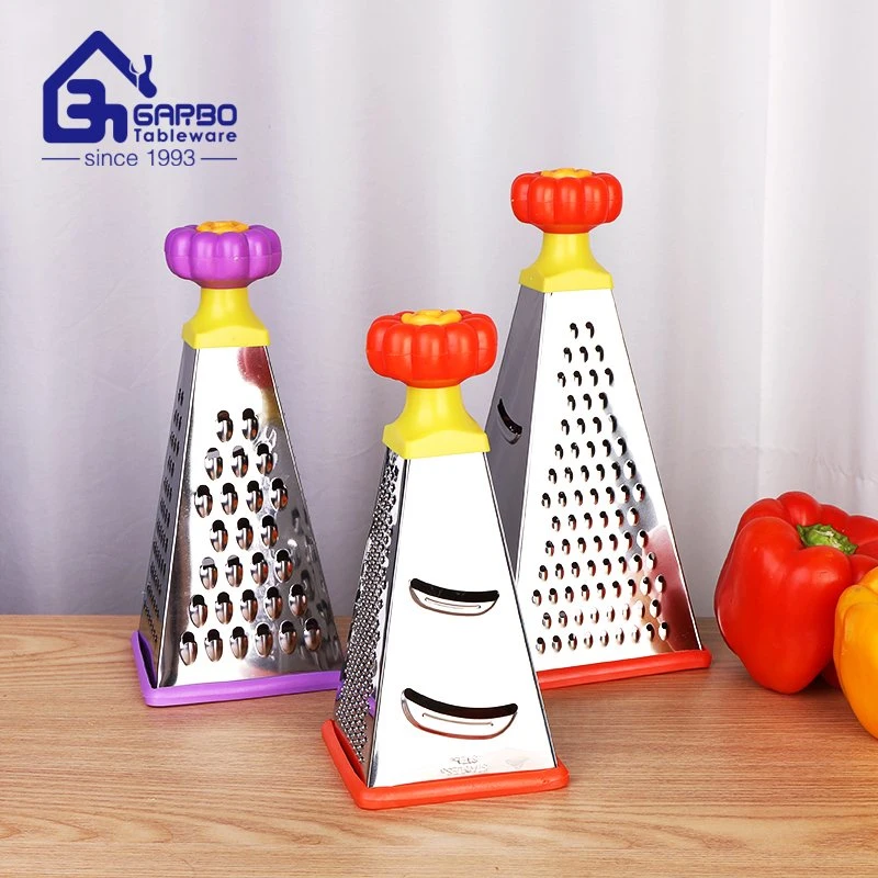 Multi-Functional 4 Sided Box Grater Cheaper Price Stock 410 Ss Stainless Steel Portable Fruit Carrot Cheese Grater