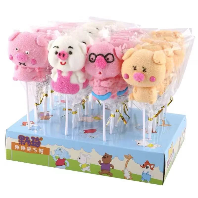 Customized Wholesale/Supplier Private Label Pink Pig Chocolate Lollipop