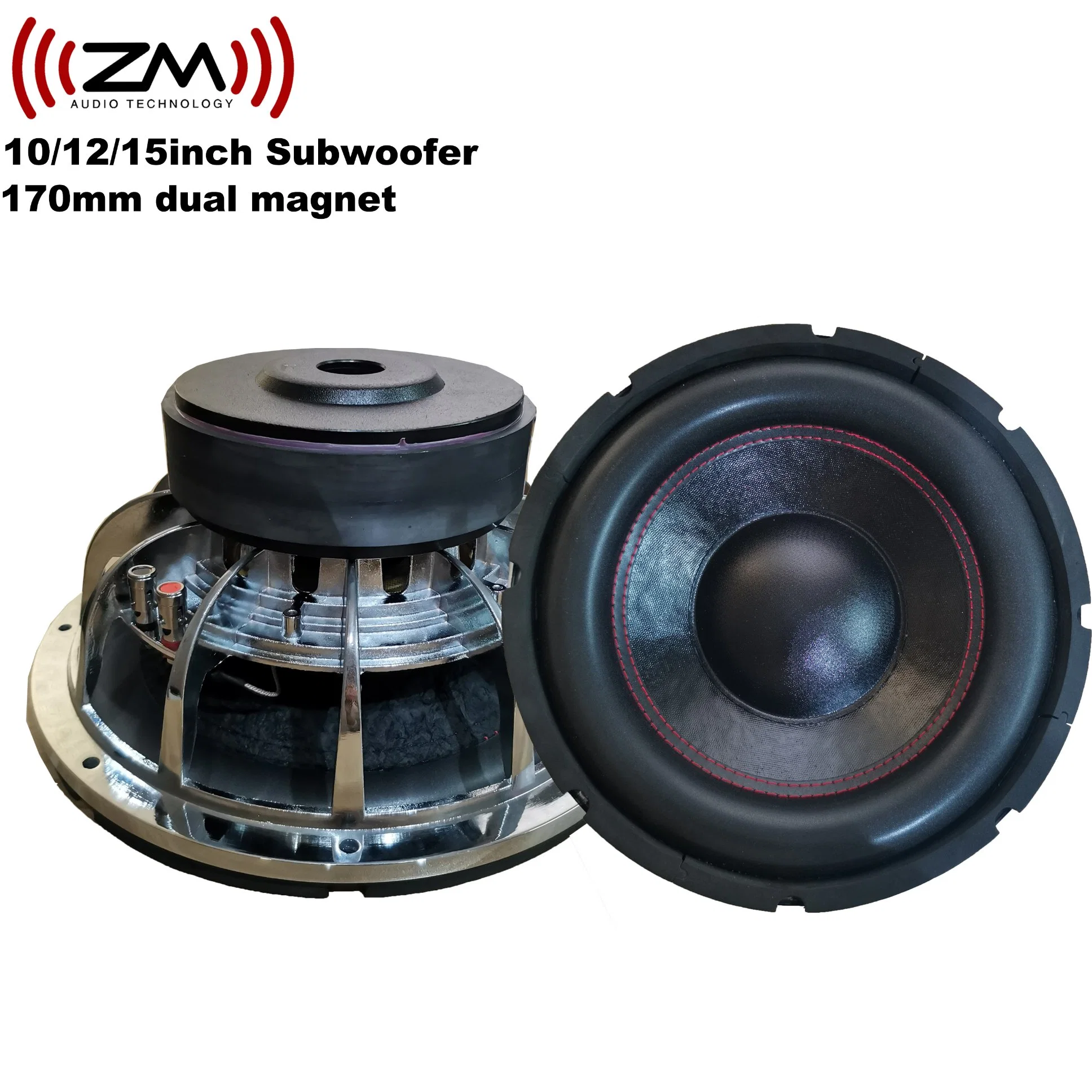 Subwoofer Plate Amplifier Heavy Bass Speakers 12 Inch Subwoofer Sound Audio Aluminum Speakers