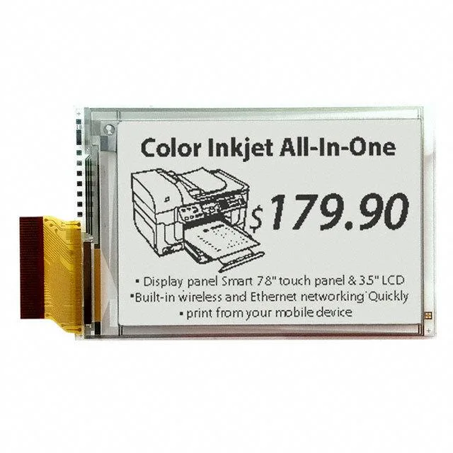 ورق بحجم 2.7 بوصة /EPD 176*264 دقة الطباعة أبيض وأسود لرقم السعر / ESL