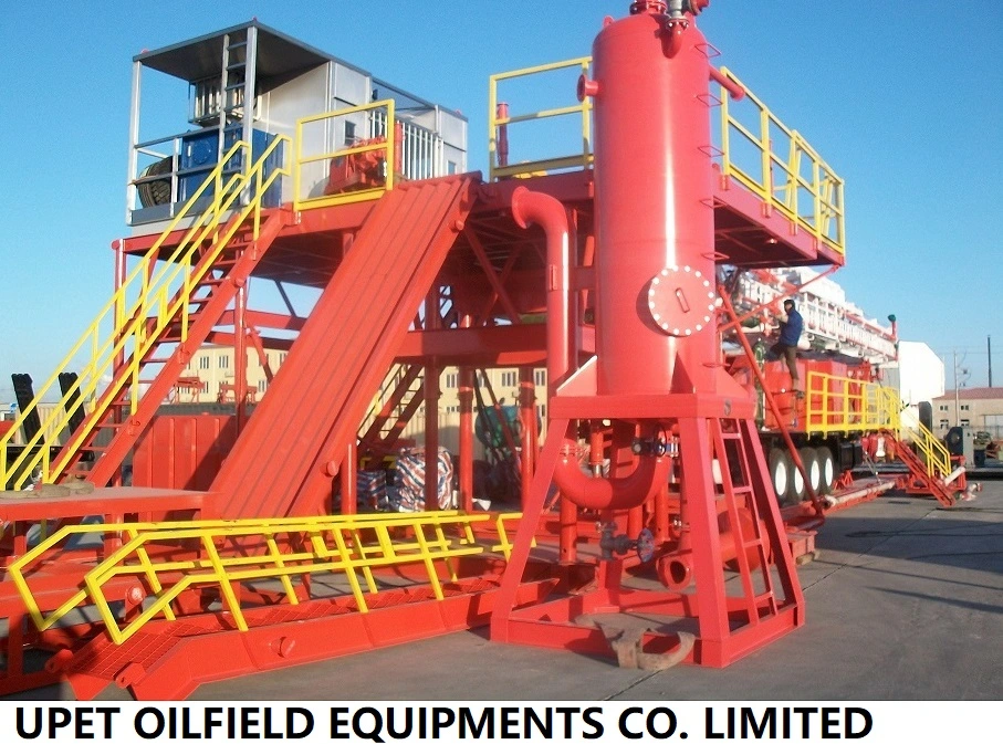 API Drilling Rig Solid Control System Gas-Liquid Separator Hyq800 Hyq1000