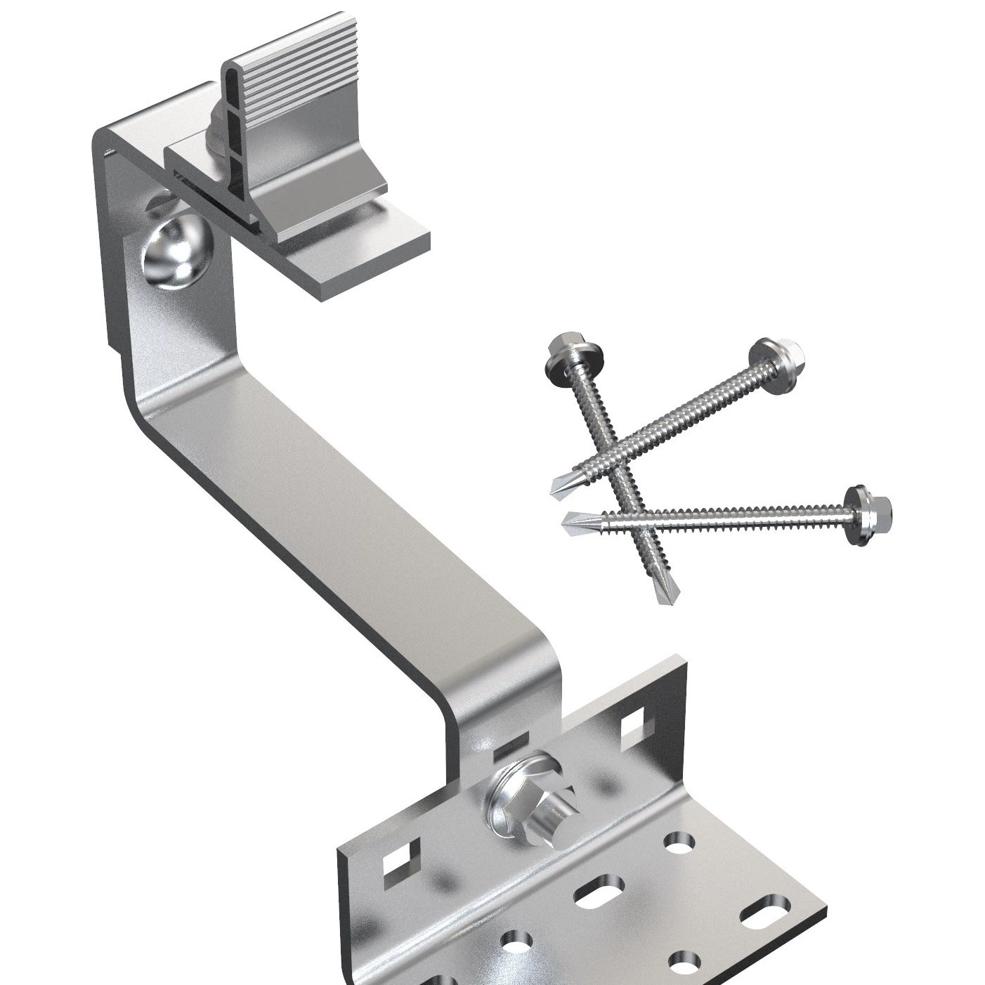 Solar Tile Roof Mounting System with Stainless Steel Hook