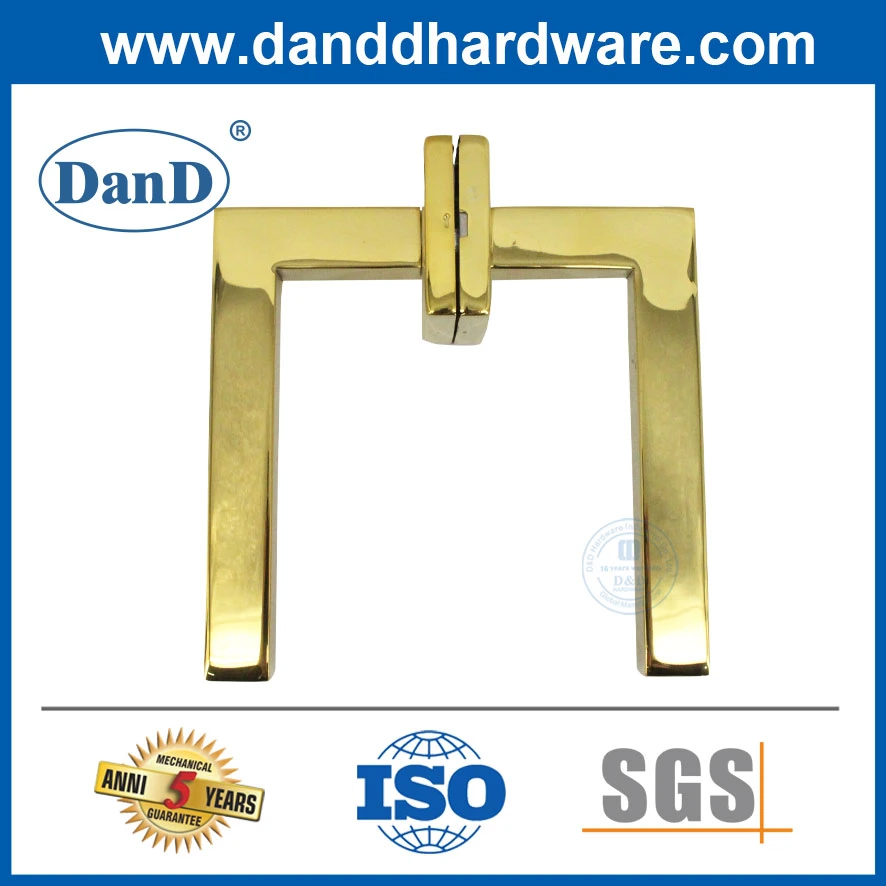 Gold Polished Brass Stainless Steel Wooden Door Lock Privacy Door Handle