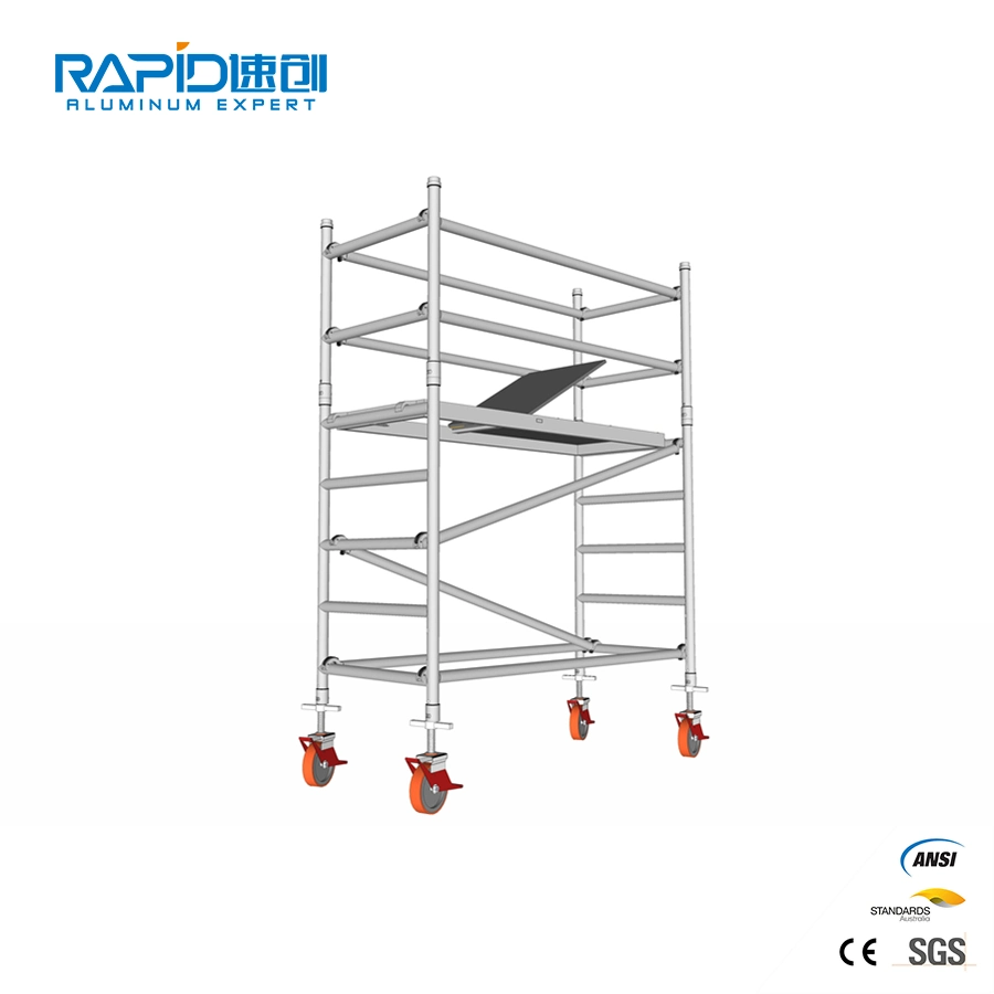 La norme ANSI échafaudages aluminium échafaudage plate-forme de travail mobile de la construction de travail pour la vente