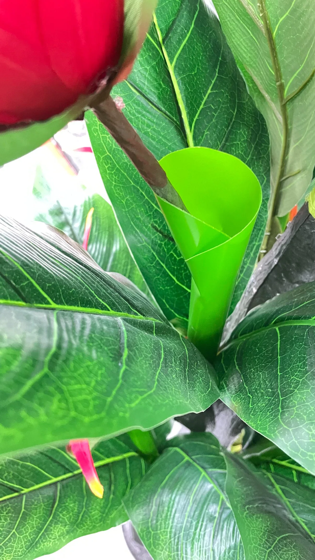 Un exquisito toque Kowloon Stepping alto puede ser personalizado, Artificial y plantas decorativas Árbol de flores