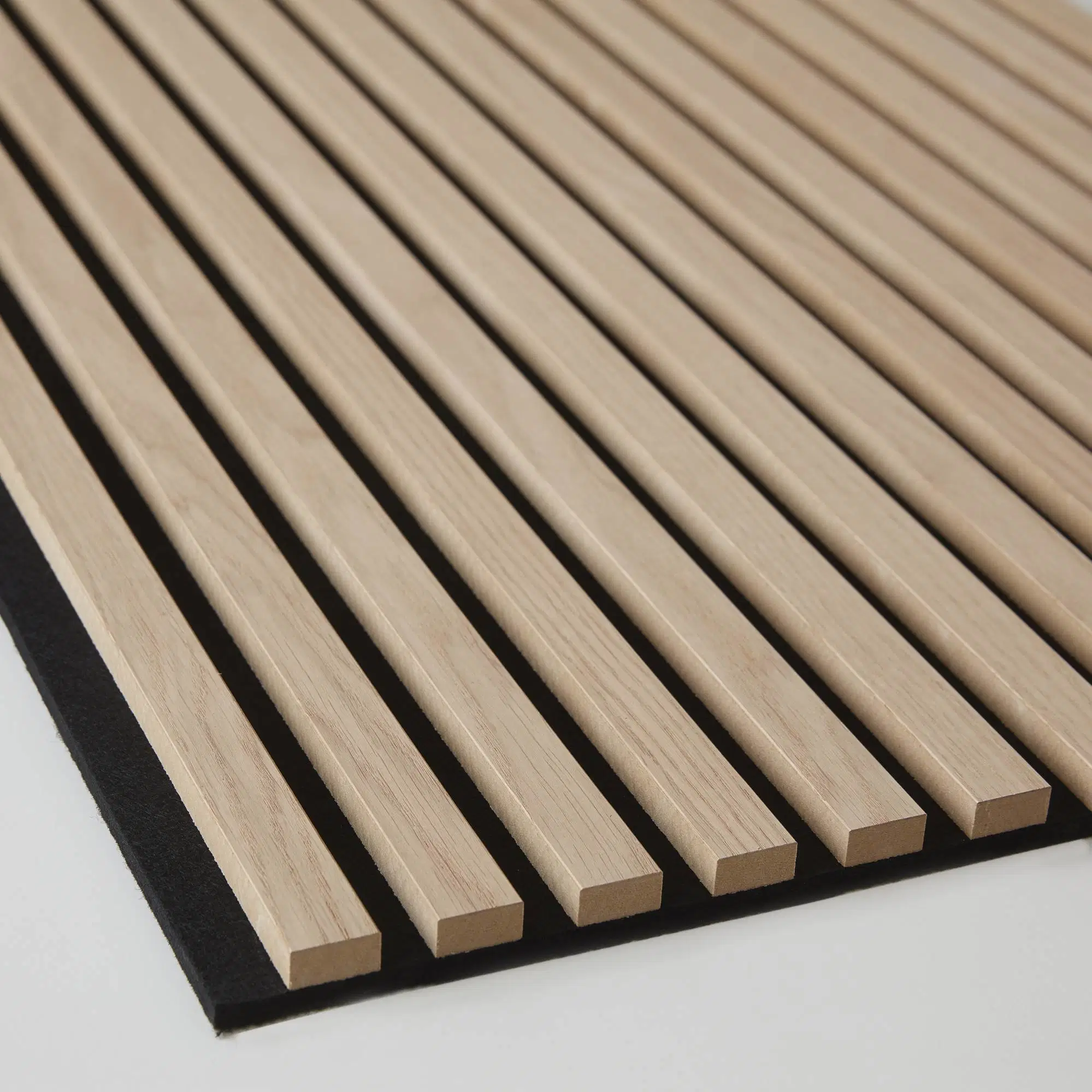 Bubos Pet Felt Wooden Wall Slats Veneer MDF Decorative Building Material Ceiling Polyester Fiber Fabric Soundproofing Panel