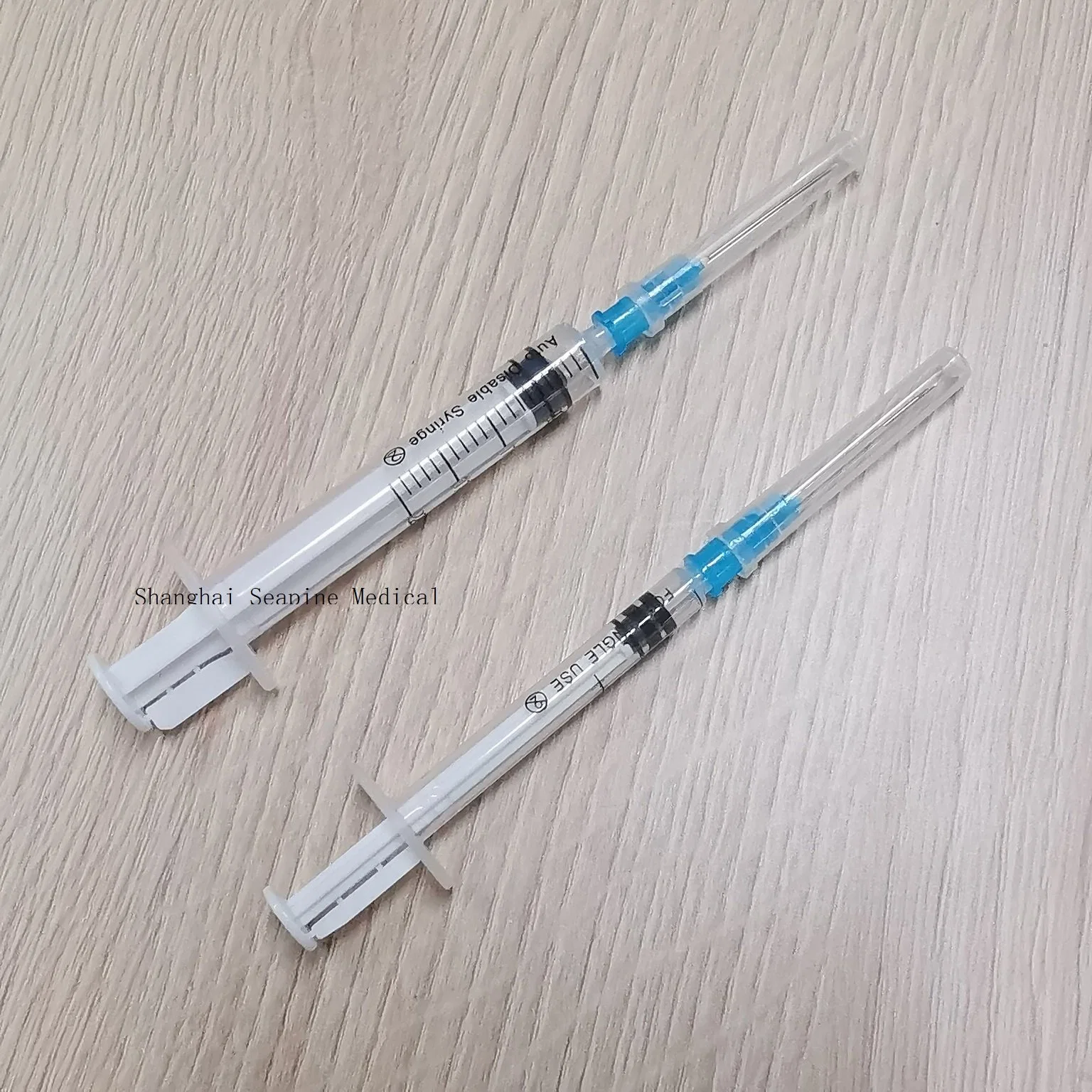 Disposable Injection Auto Disable Safety Syringe with Blister Package, 0.05ml 0.3ml 0.5ml 1ml 2-3ml 5ml 10ml