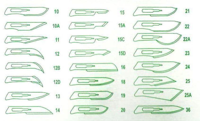 Disposable Carbon Stainless Steel Scalpel Surgical Blade with Without Handle FDA