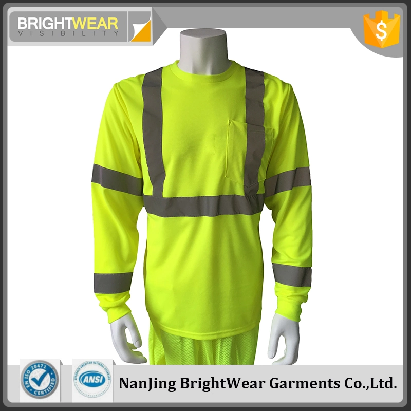 Class 3 Safety T-Shirt Hi-Vis Workwear High Visibility Safety Wear