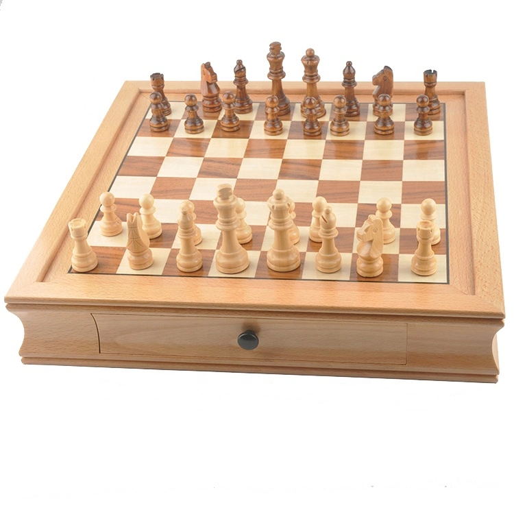 2023 High quality/High cost performance  Deluxe Wood Chess and Checkers